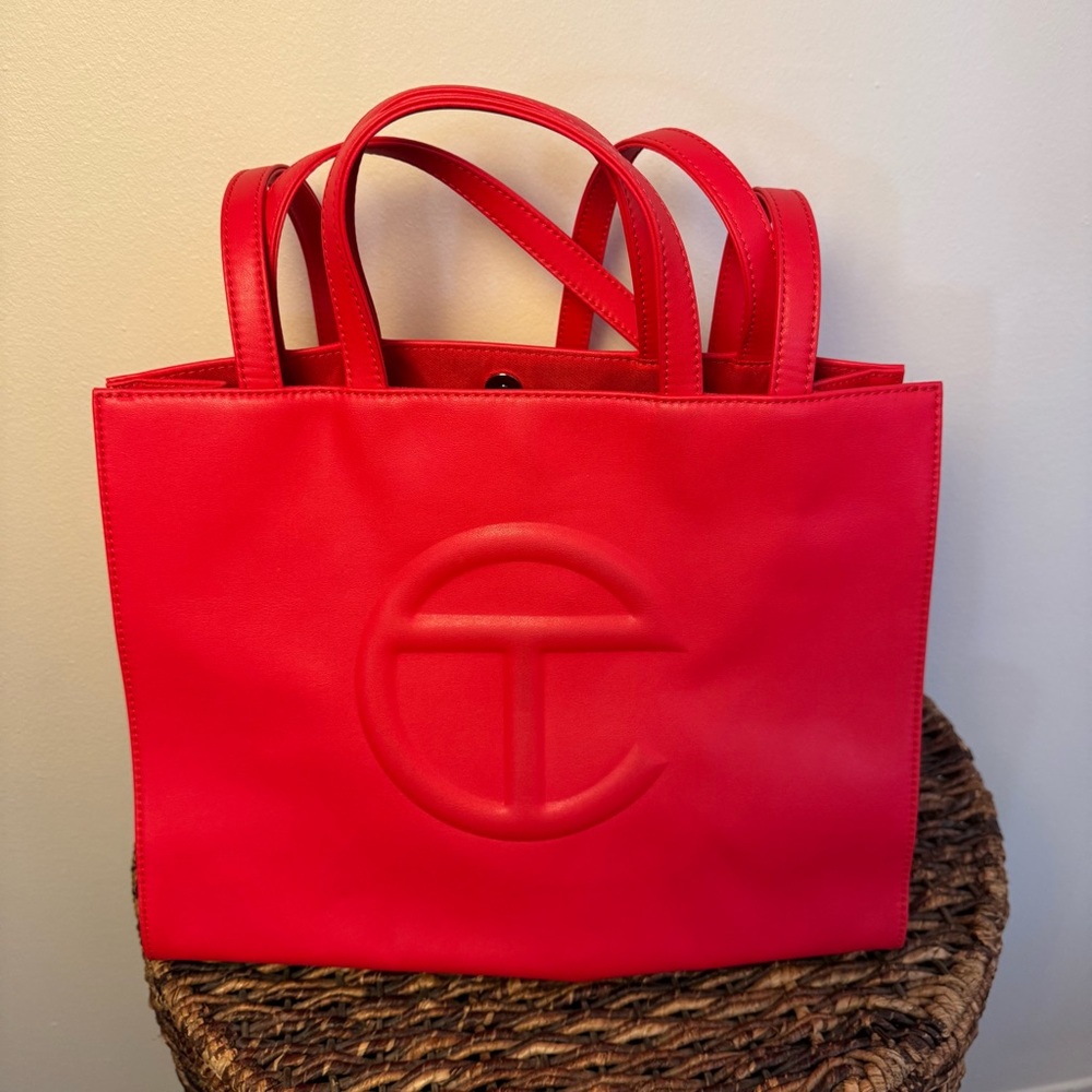 Medium Red Telfar Shopping Bag